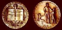 [front and back of Newbery Medal]